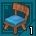 青いクッションの椅子