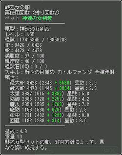 ステータス