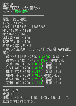 ステータス